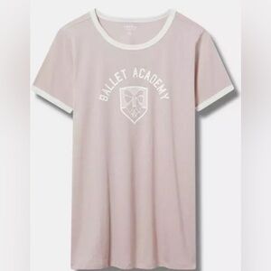 Torrid Classic Fit Size 4(4X)(26) Ballet Academy Signature Jersey Dusky Rose Tee